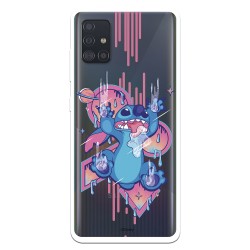 Funda para Samsung Galaxy A51 Oficial de Disney Stitch Graffiti - Lilo & Stitch