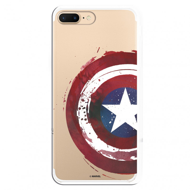Carcasa Oficial Escudo Capitan America para iPhone 8 Plus- La Casa de las Carcasas