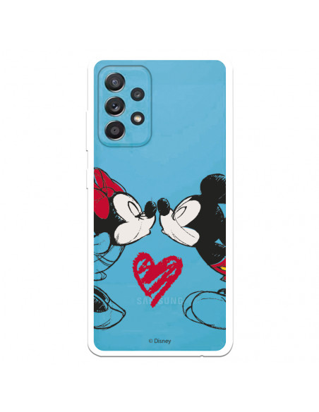 Capa para Samsung Galaxy A52 5G Oficial da Disney Mickey e Minnie Beijo -  Clássicos Disney