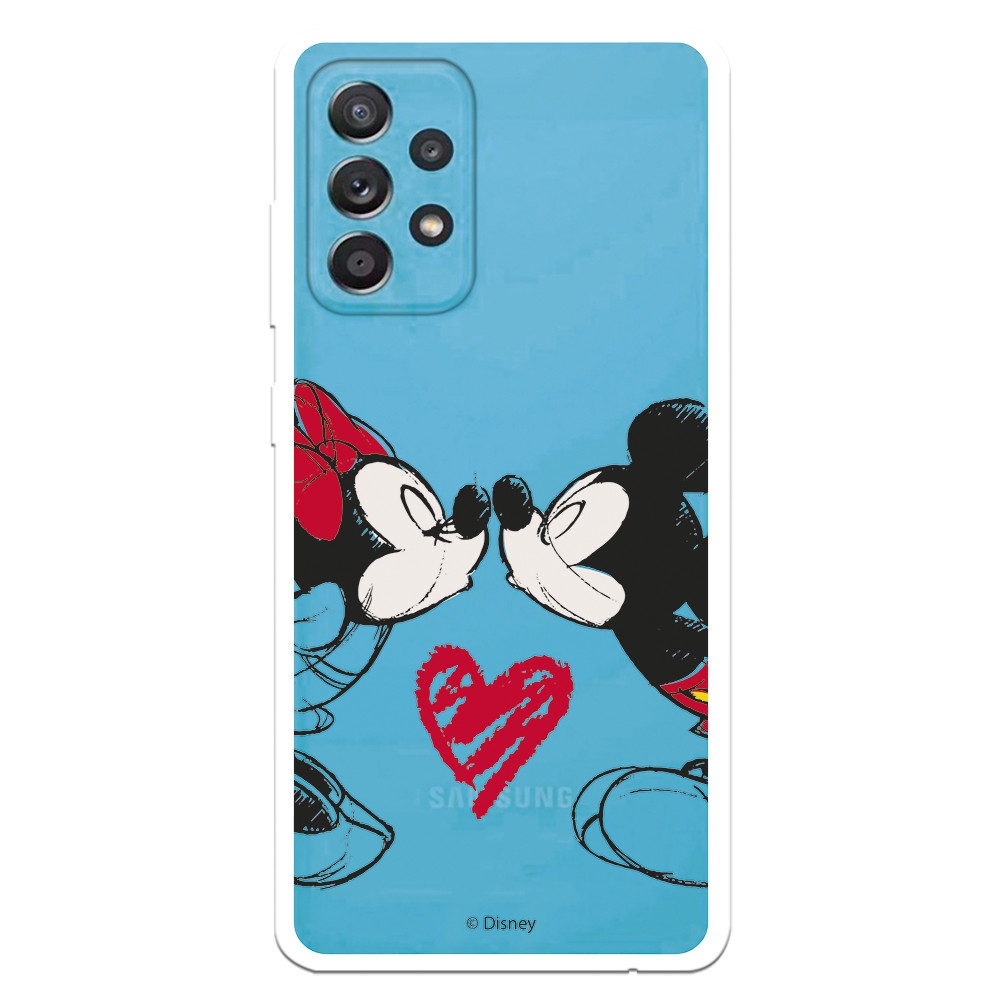 Capa para Samsung Galaxy A52 5G Oficial da Disney Mickey e Minnie Beijo -  Clássicos Disney