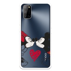 Funda para Oppo A72 Oficial de Disney Mickey y Minnie Beso - Clásicos Disney