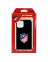 Capa para Xiaomi Redmi Note 9 do Atleti Divisa Fundo Preto - Licença Oficial Atlético de Madrid