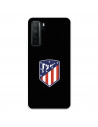Capa para Huawei P40 Lite 5G do Atleti Divisa Fundo Preto - Licença Oficial Atlético de Madrid
