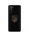Capa para Huawei P40 Lite 5G do Atleti Divisa Dourado Fundo Preto - Licença Oficial Atlético de Madrid