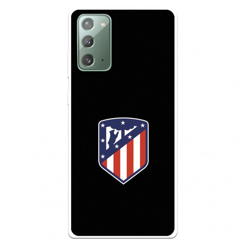Capa para Samsung Galaxy Note 20 do Atleti Divisa Fundo Preto - Licença Oficial Atlético de Madrid