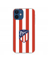 Capa para iPhone 12 Mini do Atleti Divisa Vermelho e Branco - Licença Oficial Atlético de Madrid