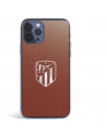 Capa para iPhone 12 Pro Max do Atleti Divisa prateado Fundo - Licença Oficial Atlético de Madrid