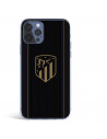 Capa para iPhone 12 Pro Max do Atleti Divisa Dourado Fundo Preto - Licença Oficial Atlético de Madrid
