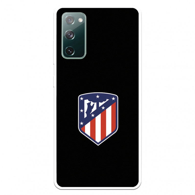 Capa para Samsung Galaxy S20 FE do Atleti Divisa Fundo Preto - Licença Oficial Atlético de Madrid