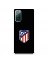 Capa para Samsung Galaxy S20 FE do Atleti Divisa Fundo Preto - Licença Oficial Atlético de Madrid