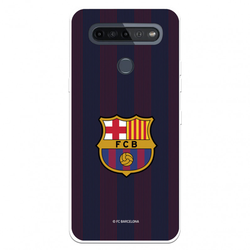 Capa para LG K51S do Barcelona Listas Blaugrana - Licença Oficial FC Barcelona