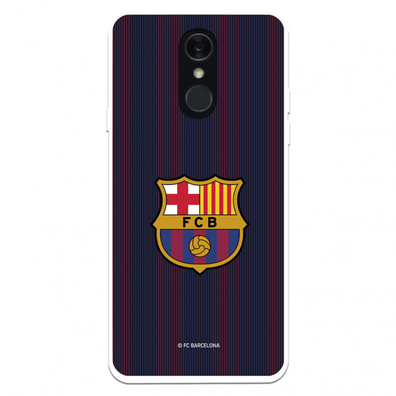 Capa para LG Q7 do Barcelona Listas Blaugrana - Licença Oficial FC Barcelona