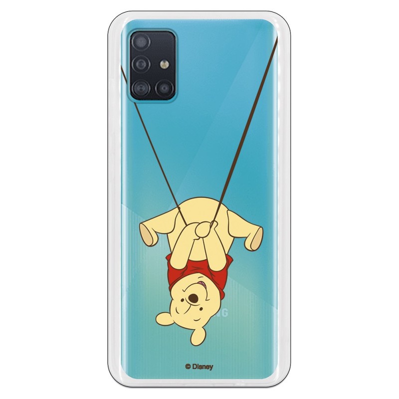 Funda para Samsung Galaxy A51 Oficial de Disney Winnie Columpio - Winnie The Pooh