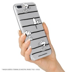 Funda para Samsung Galaxy A51 Oficial de Peanuts Snoopy rayas - Snoopy