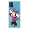 Funda para Samsung Galaxy A51 Oficial de Disney Minnie Rosa - Clásicos Disney