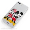 Funda para Samsung Galaxy A51 Oficial de Disney Mickey y Minnie Posando - Clásicos Disney