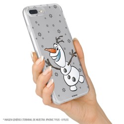 Funda para Samsung Galaxy A51 Oficial de Disney Olaf Transparente - Frozen