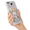 Funda para Samsung Galaxy A51 Oficial de Disney Dumbo Silueta Transparente - Dumbo