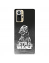 Funda para Xiaomi Redmi Note 10 Pro Oficial de Star Wars Darth Vader Fondo negro - Star Wars