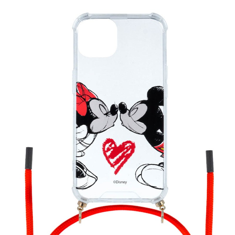 Funda Mickey y Minnie Beso Colgante - Clásicos Disney para iPhone 13