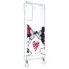 Funda Mickey y Minnie Beso Colgante - Clásicos Disney para Samsung Galaxy S21 FE